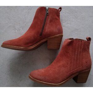 Frye Women's Alton Chelsea Leather Suede Boot Size 7.5 Bootie Ankle Boots Bootie
